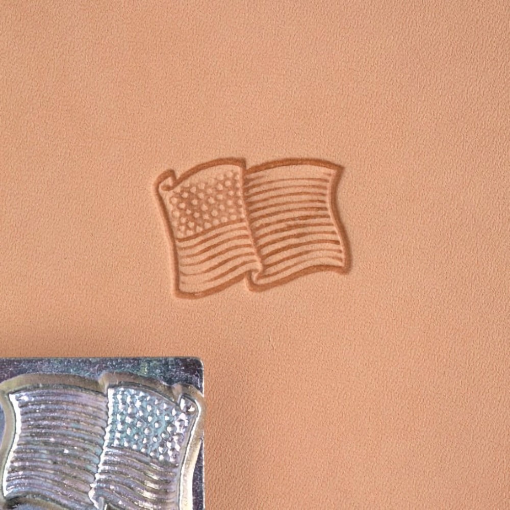 USA Flag 3D Stamp 88354-00 Tandy Leather