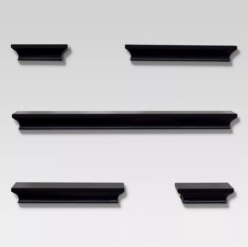 5pc Traditional Shelf Set Black - Threshold