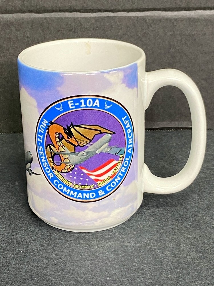 US Air Force E-10A Multi Sensor Command & Control Aircraft Coffee Cup
