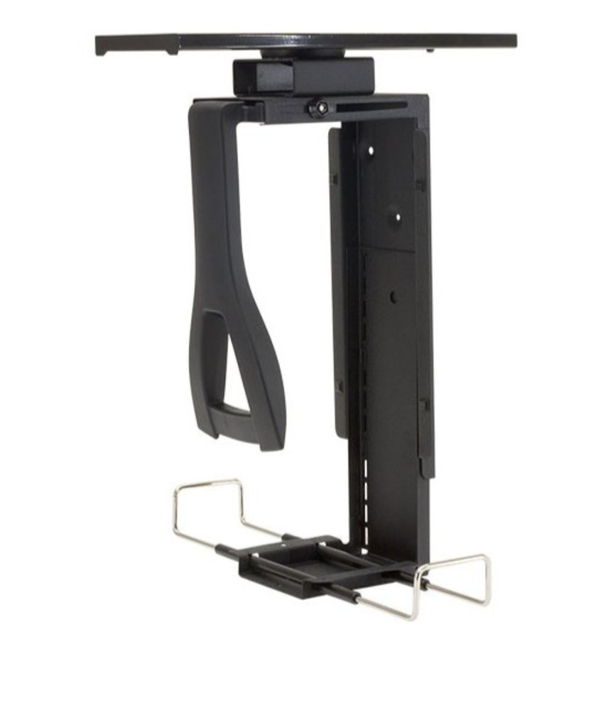Workrite Vertical Sliding CPU Holder For Desk Adjustable Locking