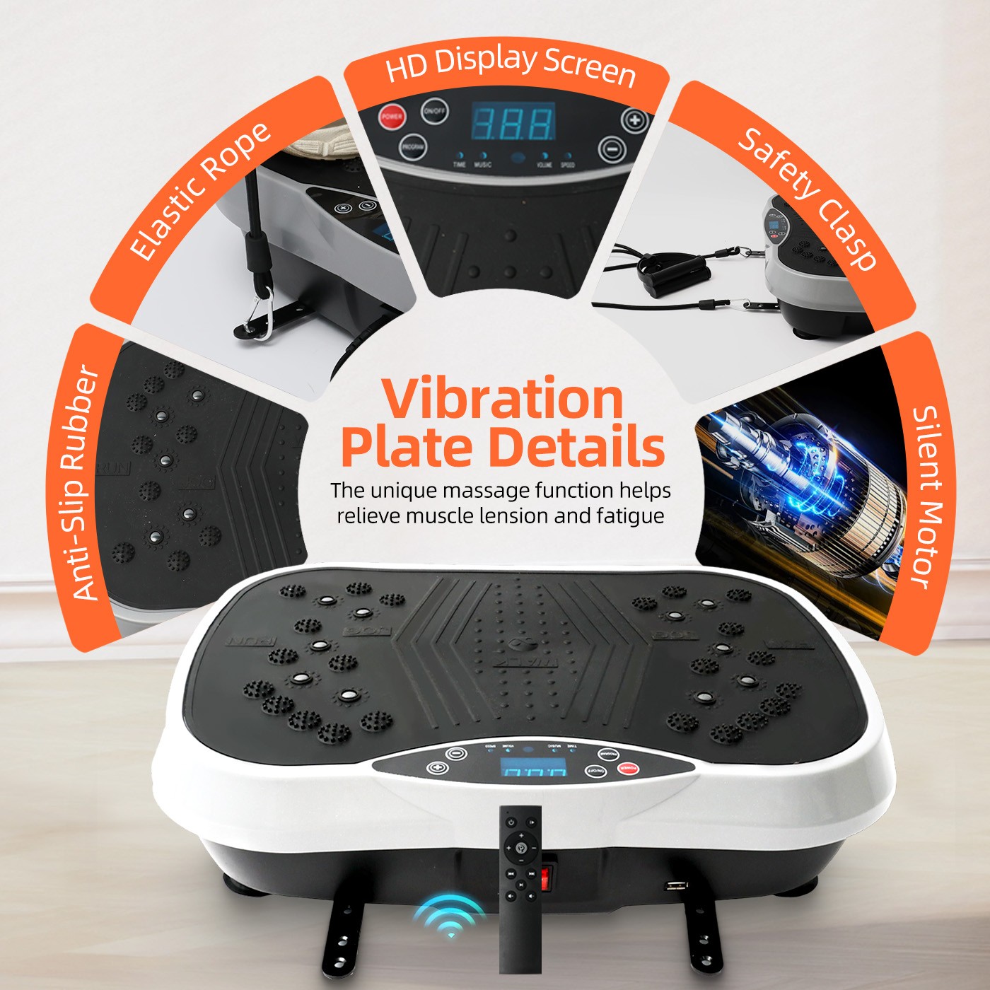 NEW Vibration Platform Exercise Machine Whole Body Workout Vibrate Plate Fitness
