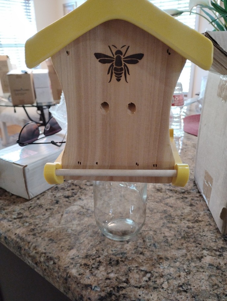 hand made bee traps