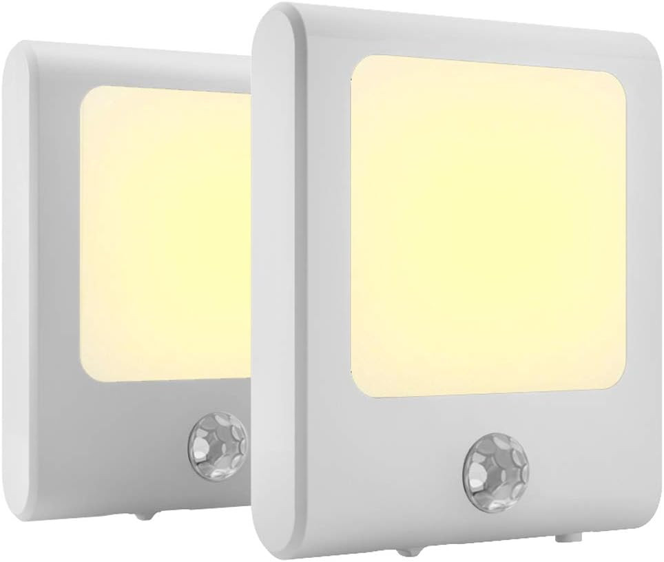 2Pcs Plug-In Light Control Motion Activated Detector Sensor Electric Home Indoor