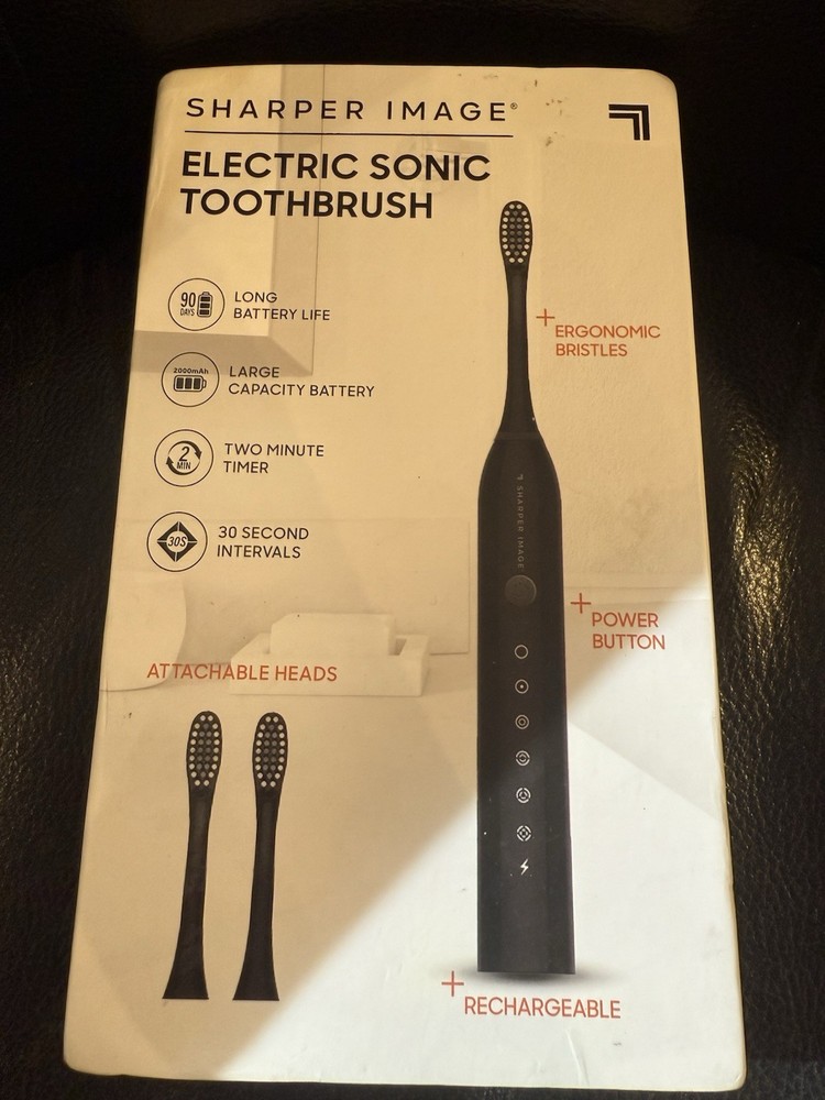 Sharper Image Electric Sonic Toothbrush timer Rechargeable