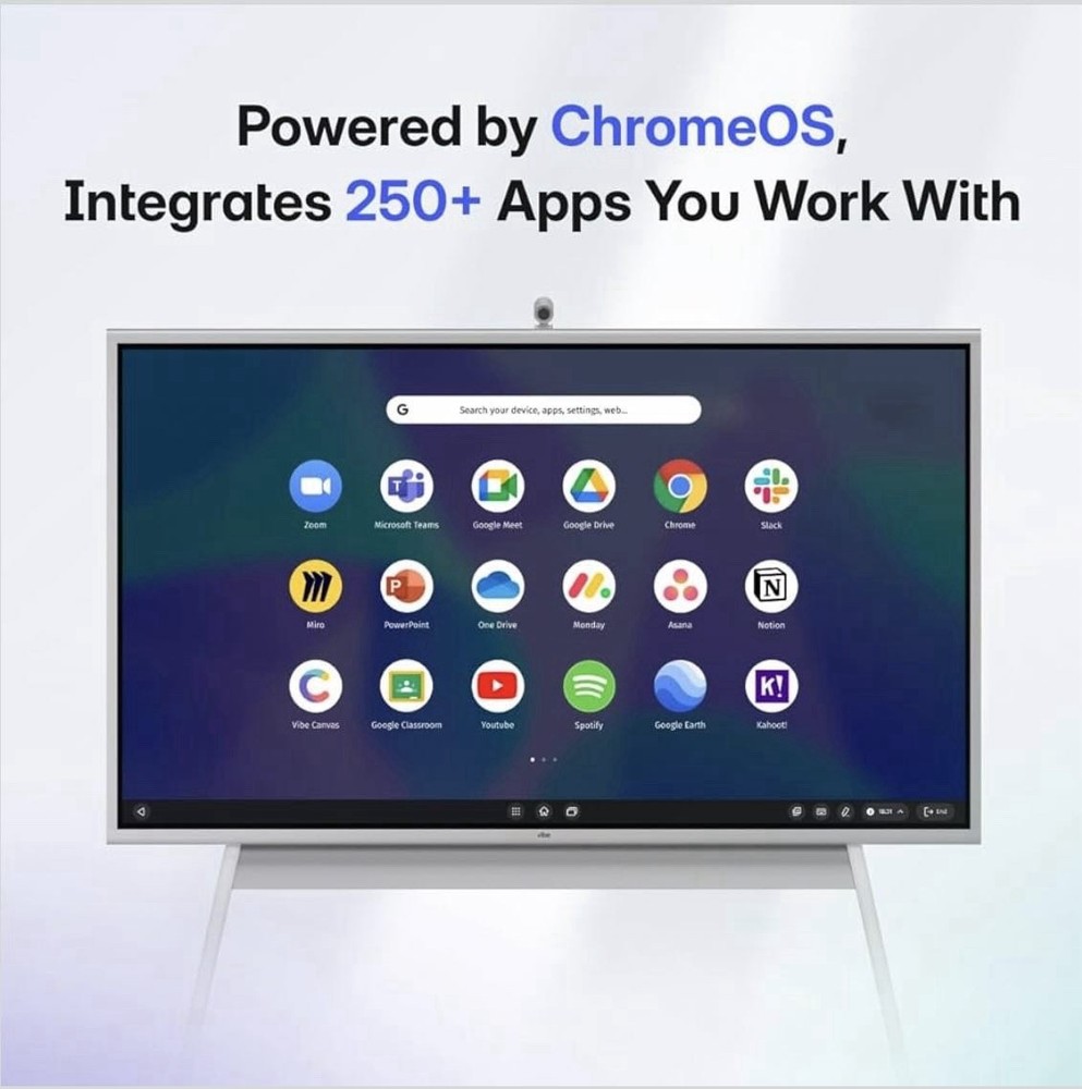 Vibe Interactive Smartboard Digital Display with Stand & Integrated Apps