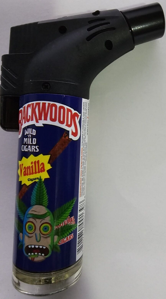 BackWoods Torch Refillable Windproof Jet Lighter Color Vanilla Size 4 ins