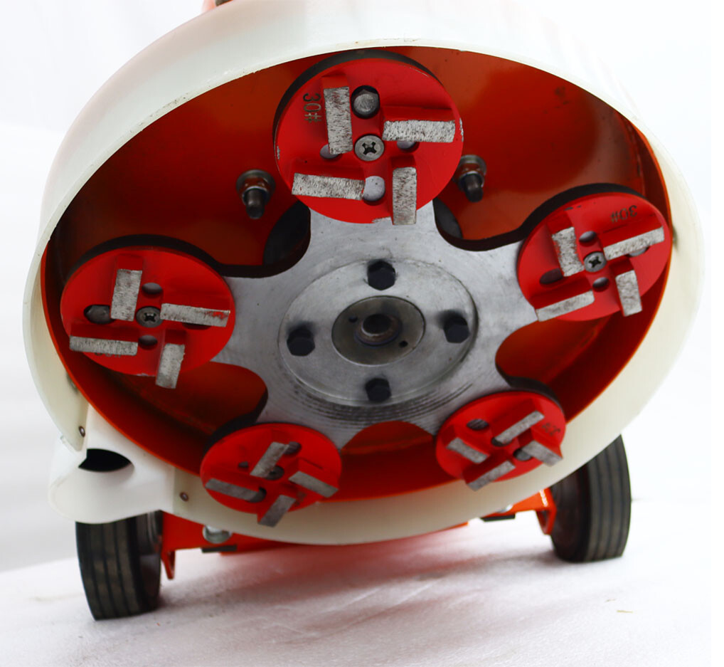 Concrete Floor Grinding Machine with Dust Box 5 Grinding Disc 220V Floor Grinder