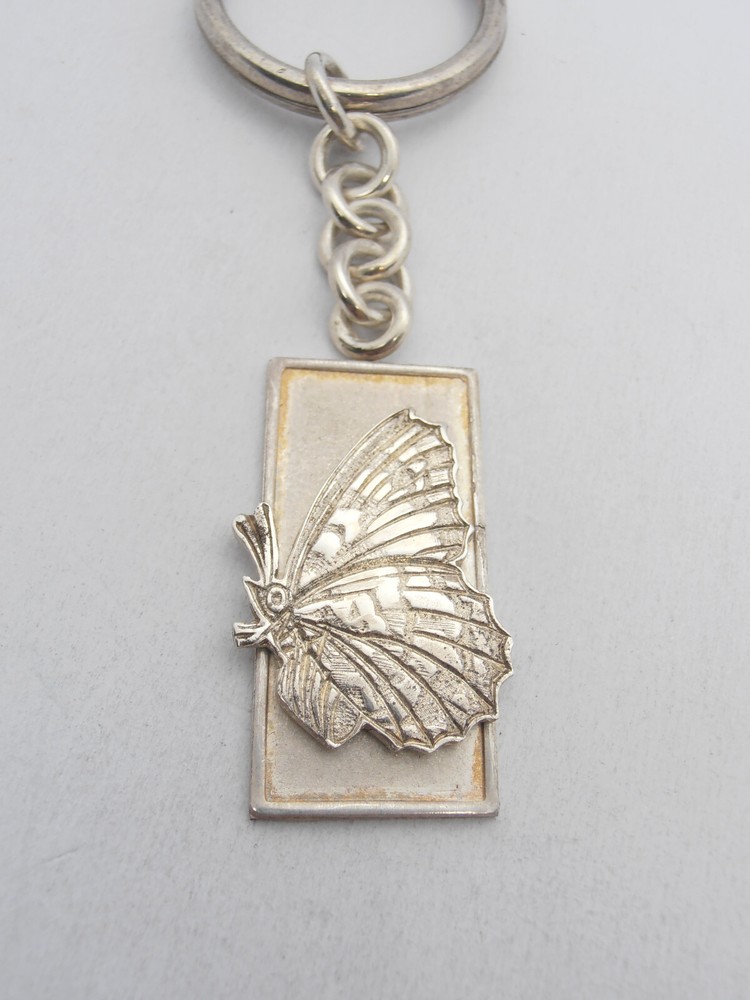 Butterfly: 925 Silver Keychain - Lepidopteran - Keys - Breeze -