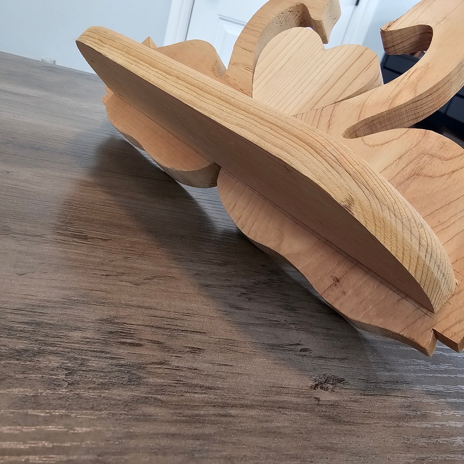 Vintage Wood Swan Shelf Wall Mount 90s Heart Cottage Coquette Decor Ducks Birds