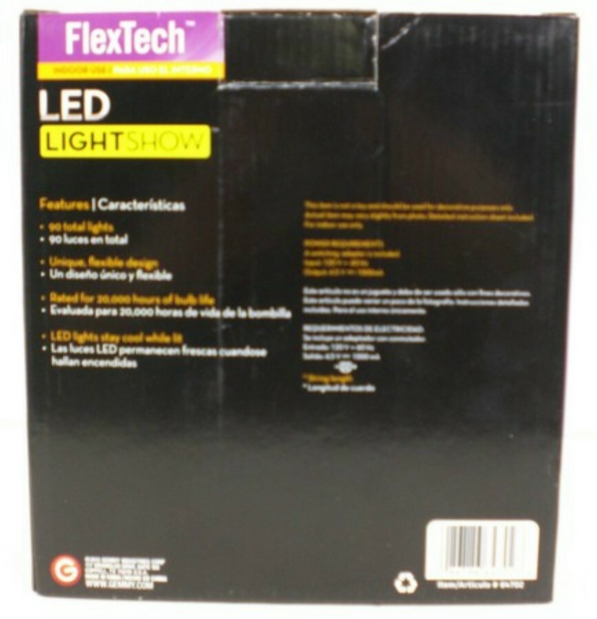 Gemmy Lightshow Halloween 16.5' Orange FlexTech Lights LIGHT EFFECTS