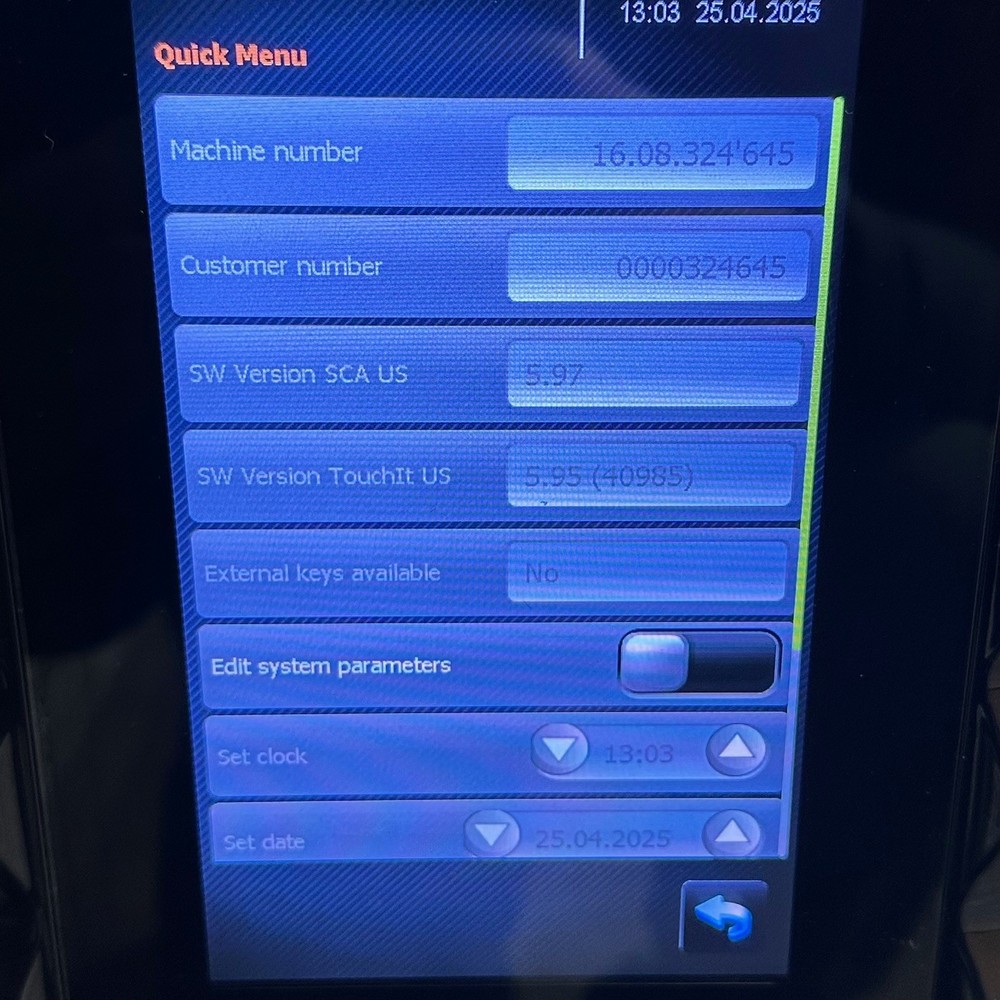 Schaerer Coffee Art Plus Type SCA1-Touchscreen Super Automatic Espresso Machine