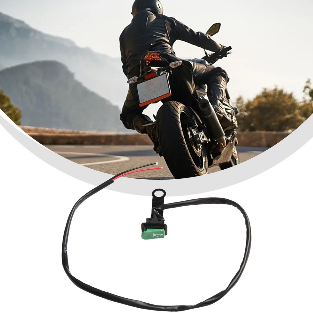 Iron Mount Green Push Button Switch for Motorcycle Resettable Power Cont