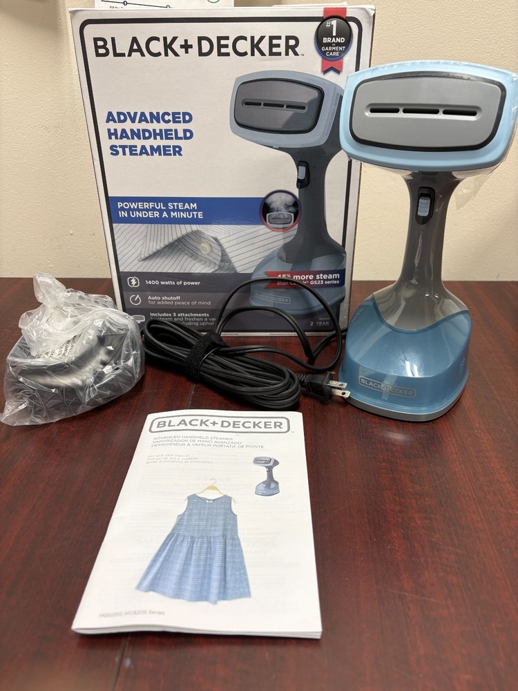 Black Decker Advanced Handheld Garment Fabric Steamer