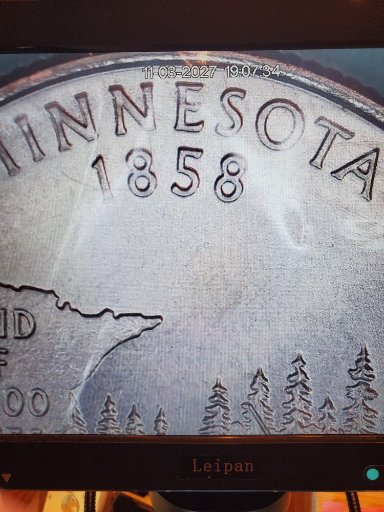 2005 P Minnesota State Quarter. Error Coin Uncirculated