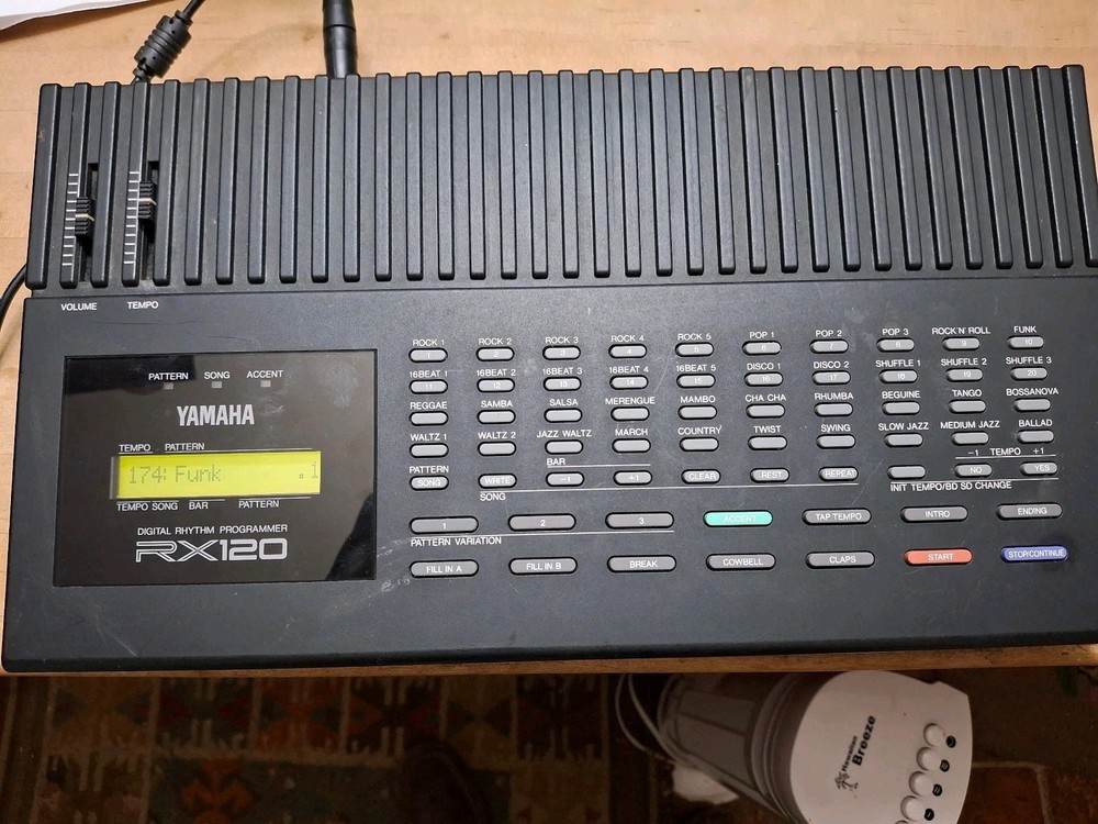 Yamaha RX120 Digital Rhythm Machine Programmer Tested Working + power supply