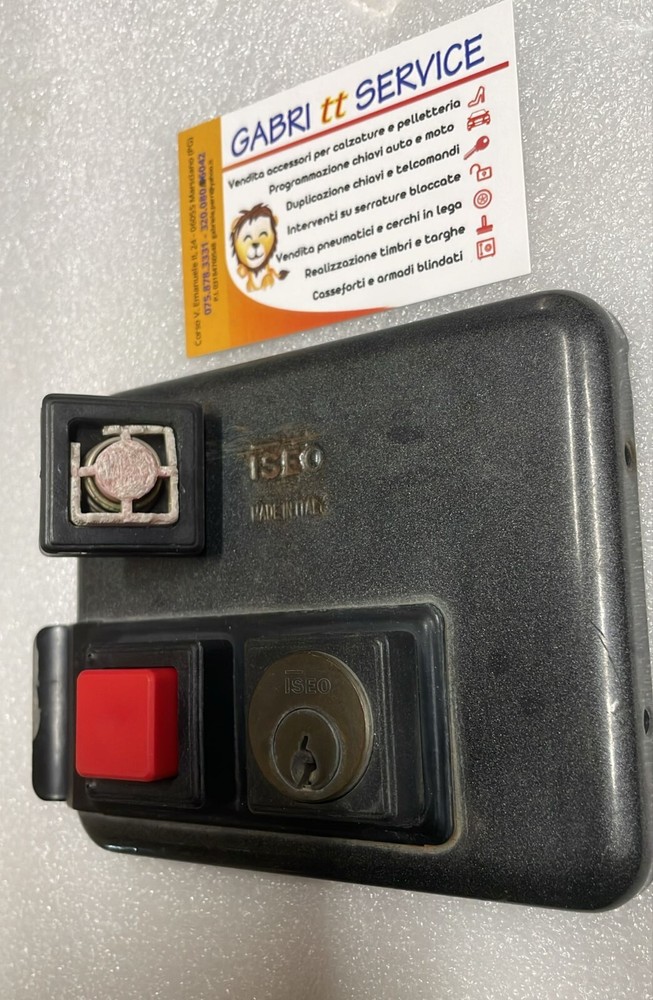 ISEO RED BUTTON replacement el2001 EXTERNAL ELECTRIC LOCK GATE 050041