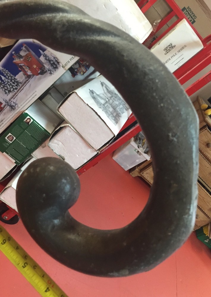 Antique Large Iron Wall Hook Decorative Piece