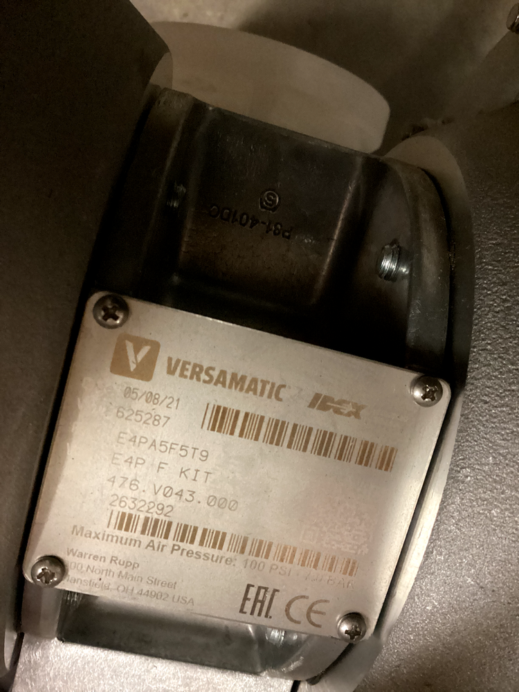 VersaMatic E4PA5F5T9 Pump. 1 1/2" Bolted Flange.