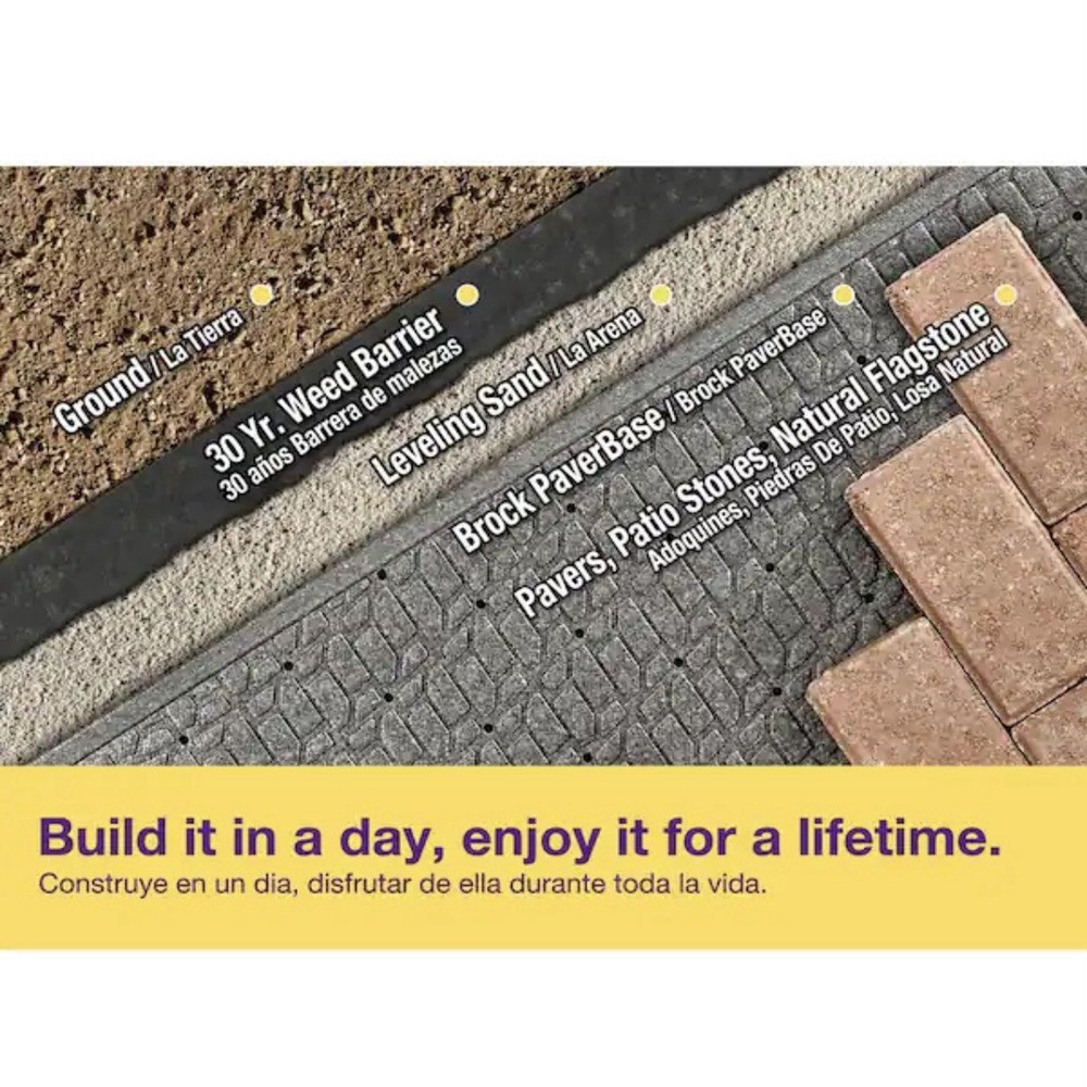Brock Paver Base Panel Dual 20"x36" Interlocking Permeable Textured (20-Case)