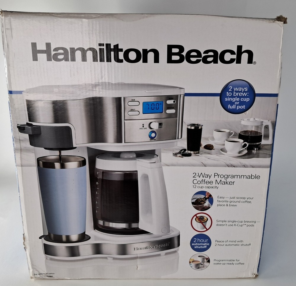 Hamilton Beach 2-Way Programmable Coffee Maker 49933 GREAT CONDITION