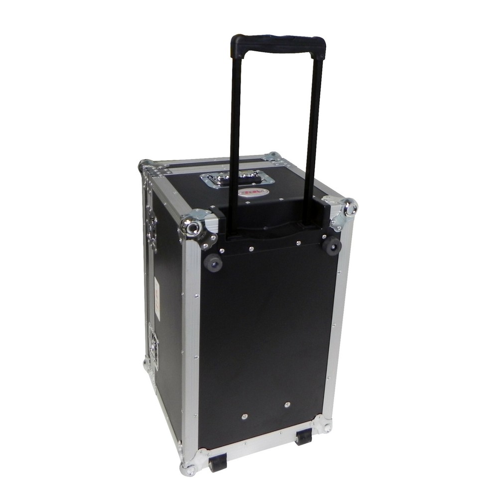 PROX ATA Utility DJ Small Trunk Road Case Rubber Lined w/ Pull Handle & Wheels