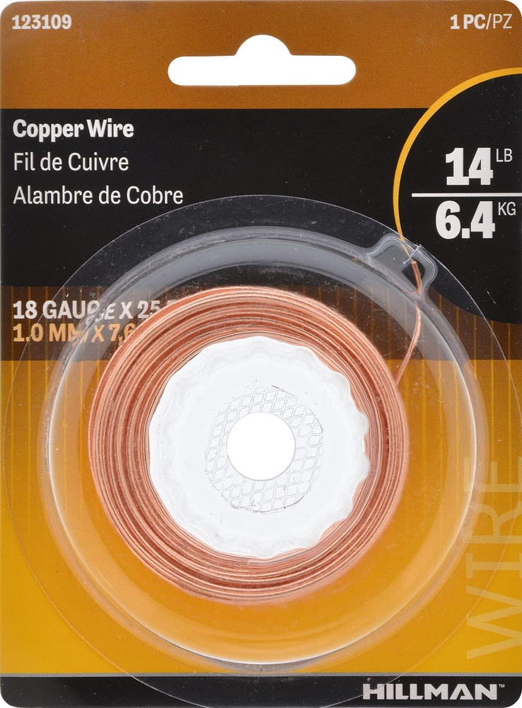 25' 18 Gauge Bare Copper Wire