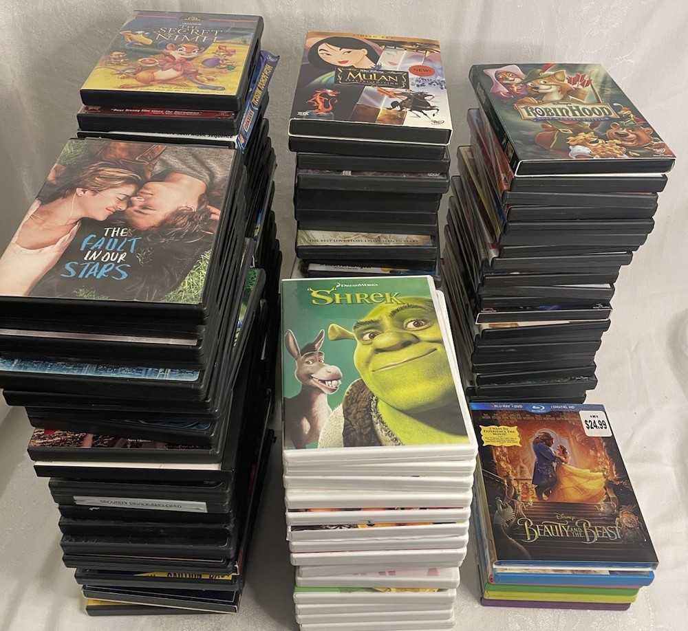 100+ Empty DVD Cases w/ Artwork NO DISCS Replacements Lot