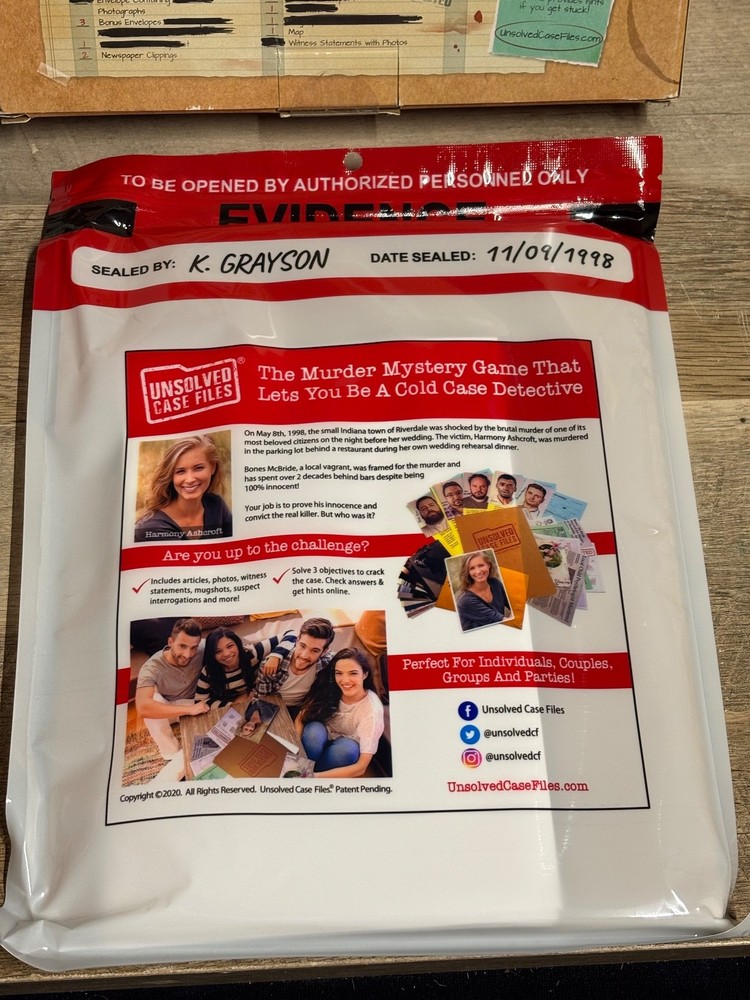 Unsolved Case Files Game - Harmony Ashcroft