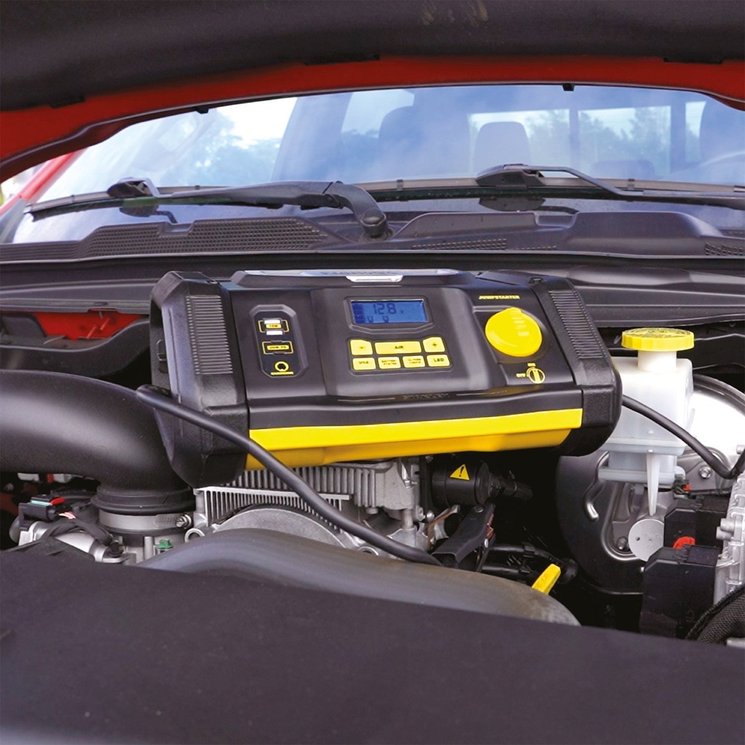 Stanley Fatmax 1200 Amp Jump Starter with Air Compressor & USB Power