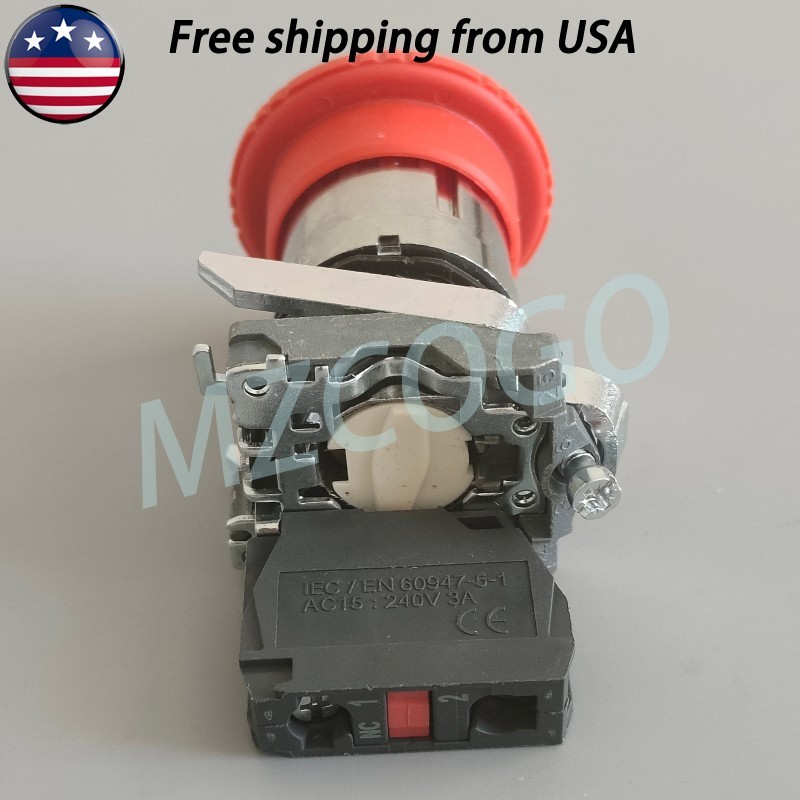 For Schneider XB4BS8442 Emergency Stop Push Button XB4-BS8442 NC Fast Delivery