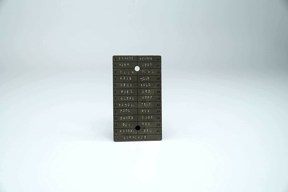 ColdTi - Titanium Crypto Seed Plate for Extremely Durable Cold Storage (Double)