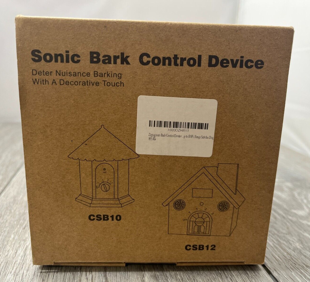 CSB10 / CSB12 Outdoor Sonic Bark Control Device, 50 FT Range, Assorted Design
