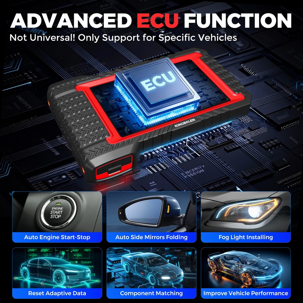 KINGBOLEN K7 ECU Coding Bidirectional Diagnostic Tool All System OBD2 Scanner