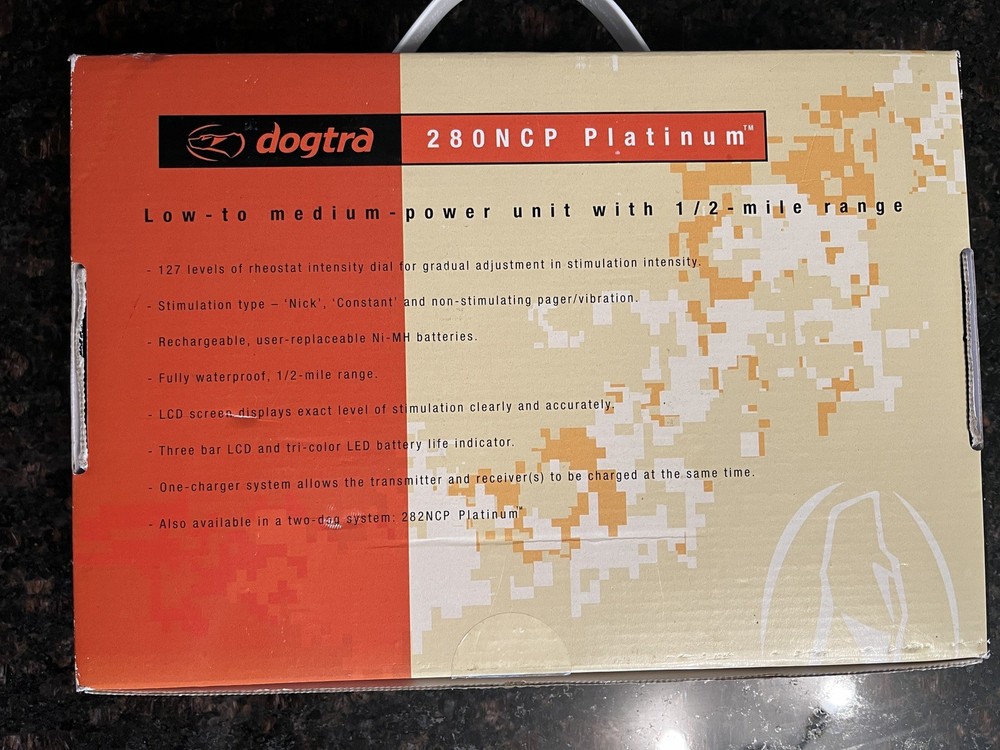 Dogtra 280NCP Platinum Remote Trainer – 1/2 Mile Range E‑Collar READ DESCRIPTION