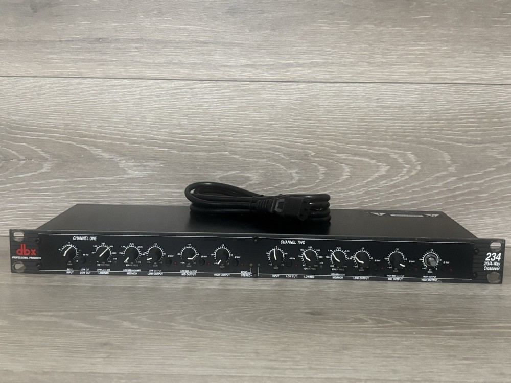 DBX Professional Prodcuts 234 2/3/4-Way Crossover - TESTED & WORKING