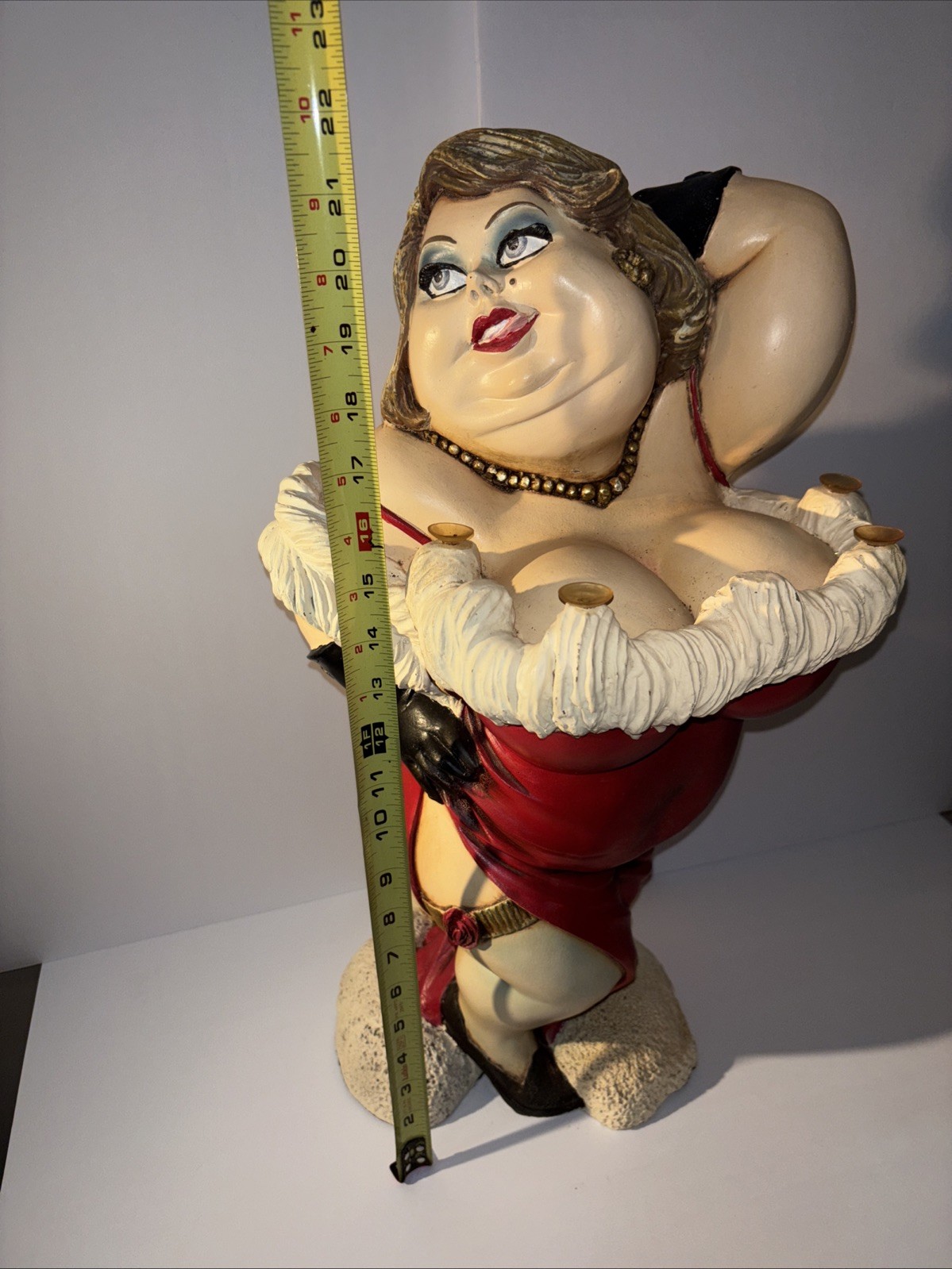 BUTLER BORDELLO LADY IN RED STATUE ROBUST GOSLING BIG BOOBS LARGE BIG FAT PLUMP