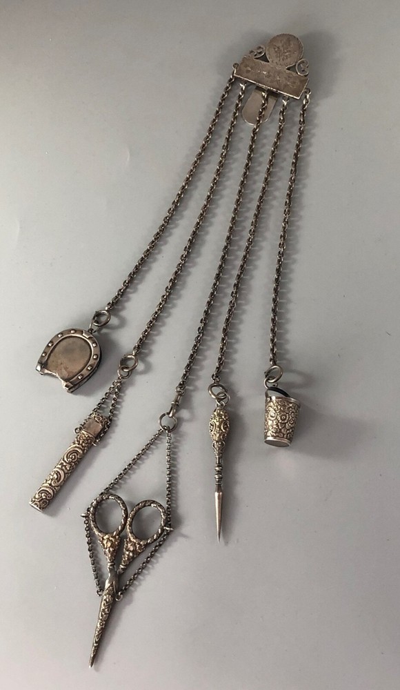 Victorian Silver Chatelaine NCR Co Birmingham C1890 CLZX