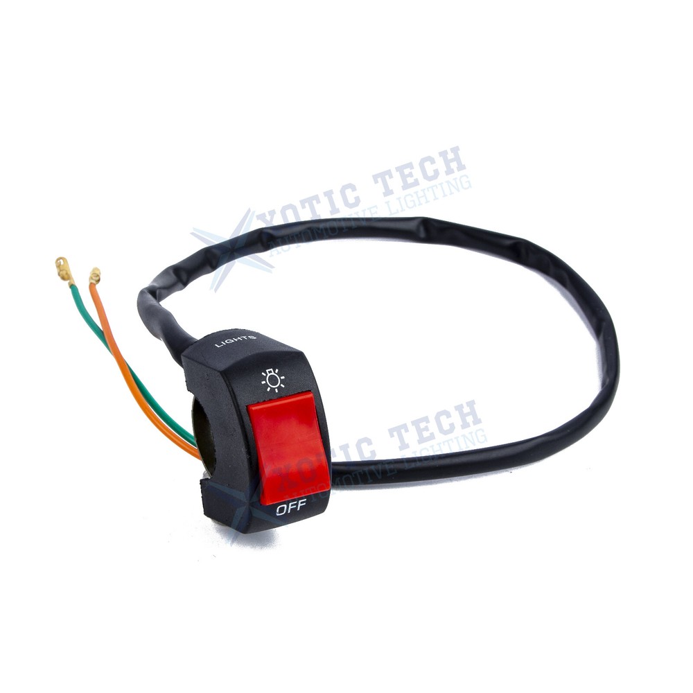 7/8″ Waterproof Motorcycle ATV Handlebar Push Button Switch Mount Toggle DC12V