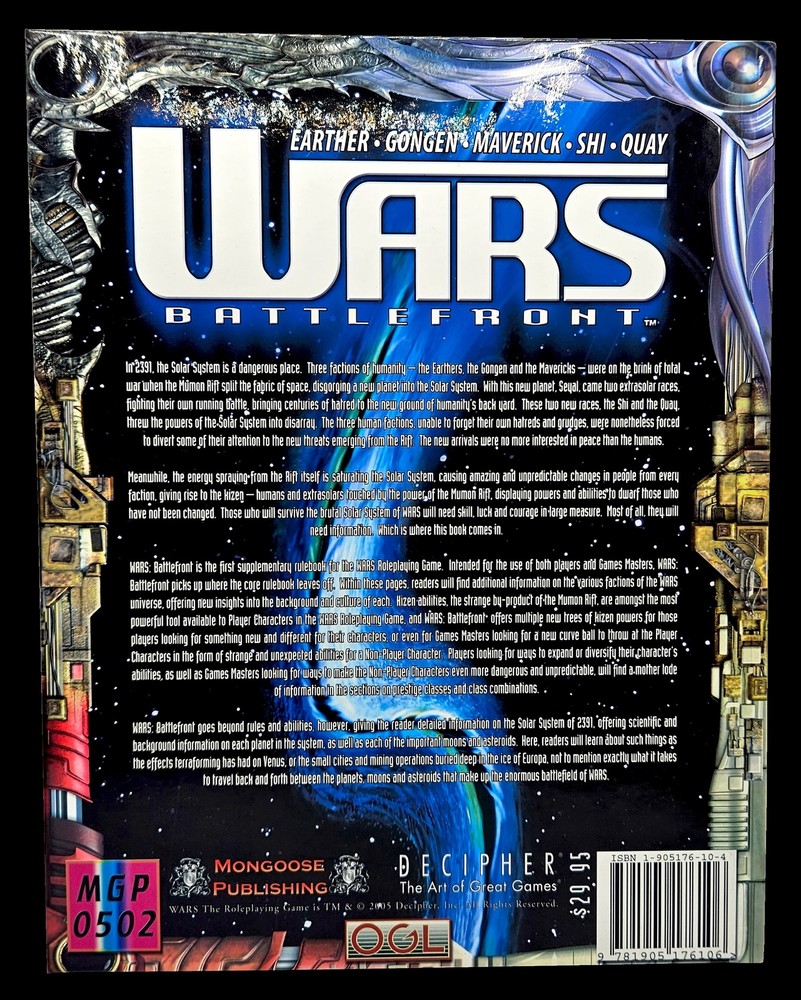 WARS Battlefront (Sourcebook)