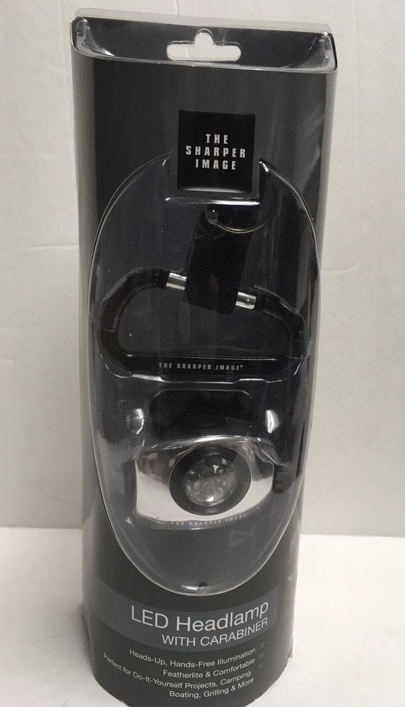 SHARPER IMAGE LED HEADLAMP WITH CARABINER NIB