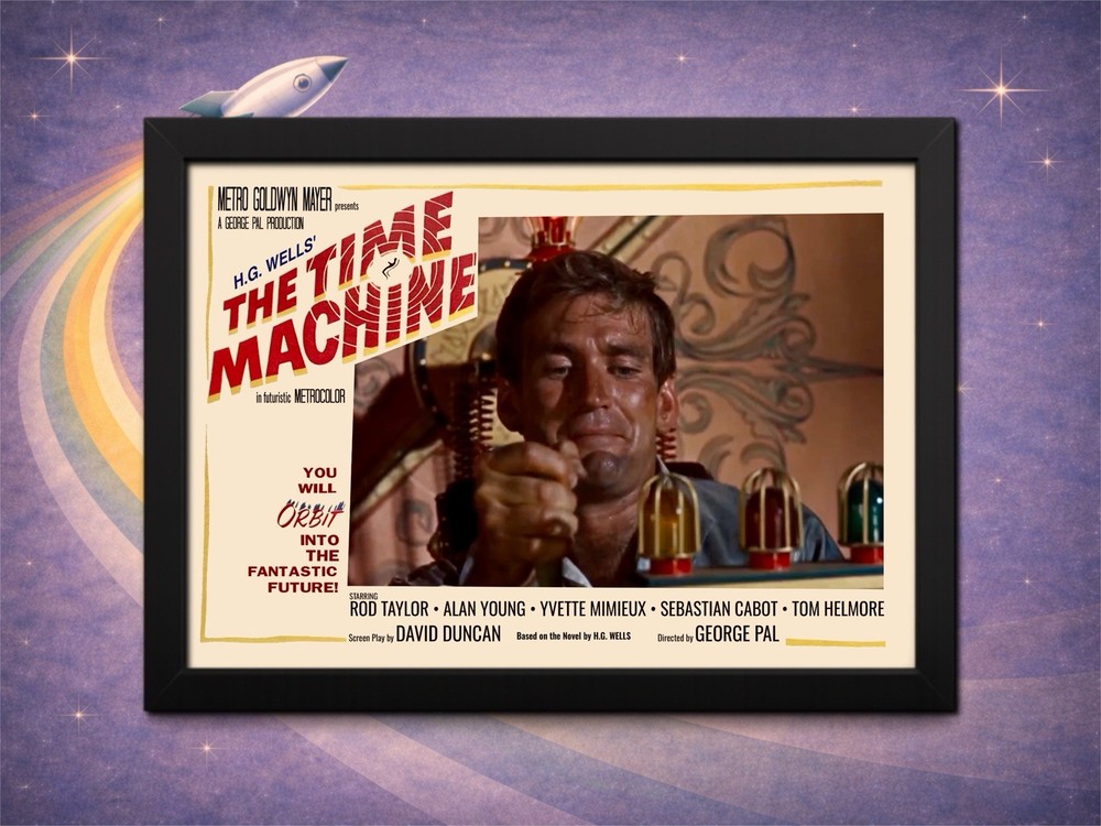 Framed Time Machine 1960 Escape 802701 AD Morlocks Sci Fi Print