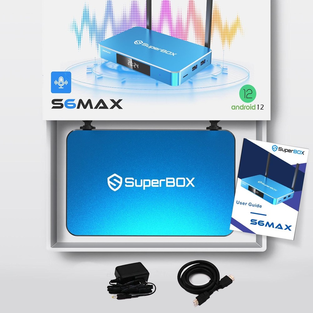 SuperBox S6Max TV BOX Support Authorized Distributor Same Day Shipping Send Gift