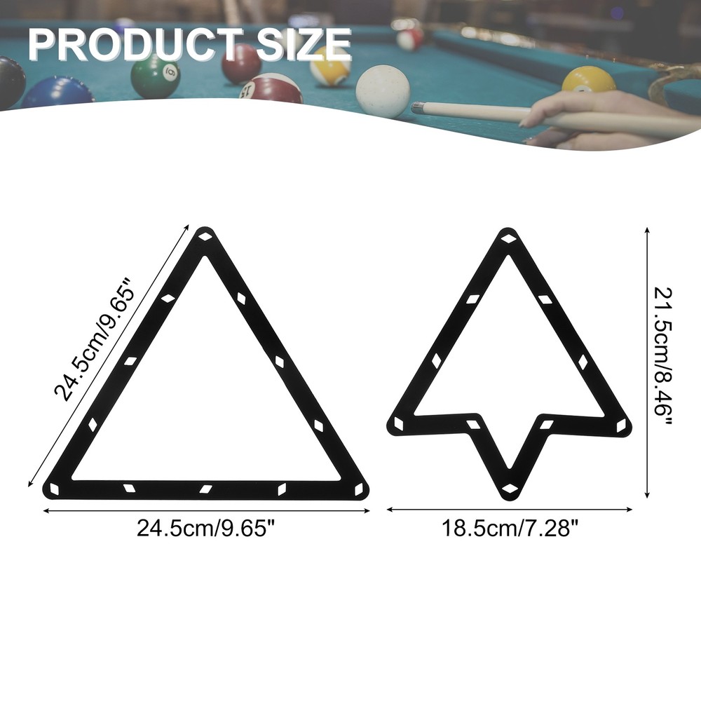 2Pcs Magic Rack, 8, 9, and 10 Ball Combo Pack Magic Ball Rack Sheet Pool Rack