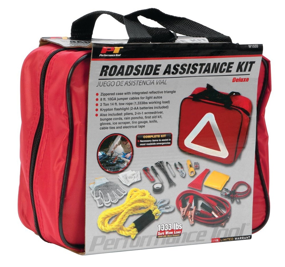 Performance Tool W1555 Deluxe Roadside Emergency Kit