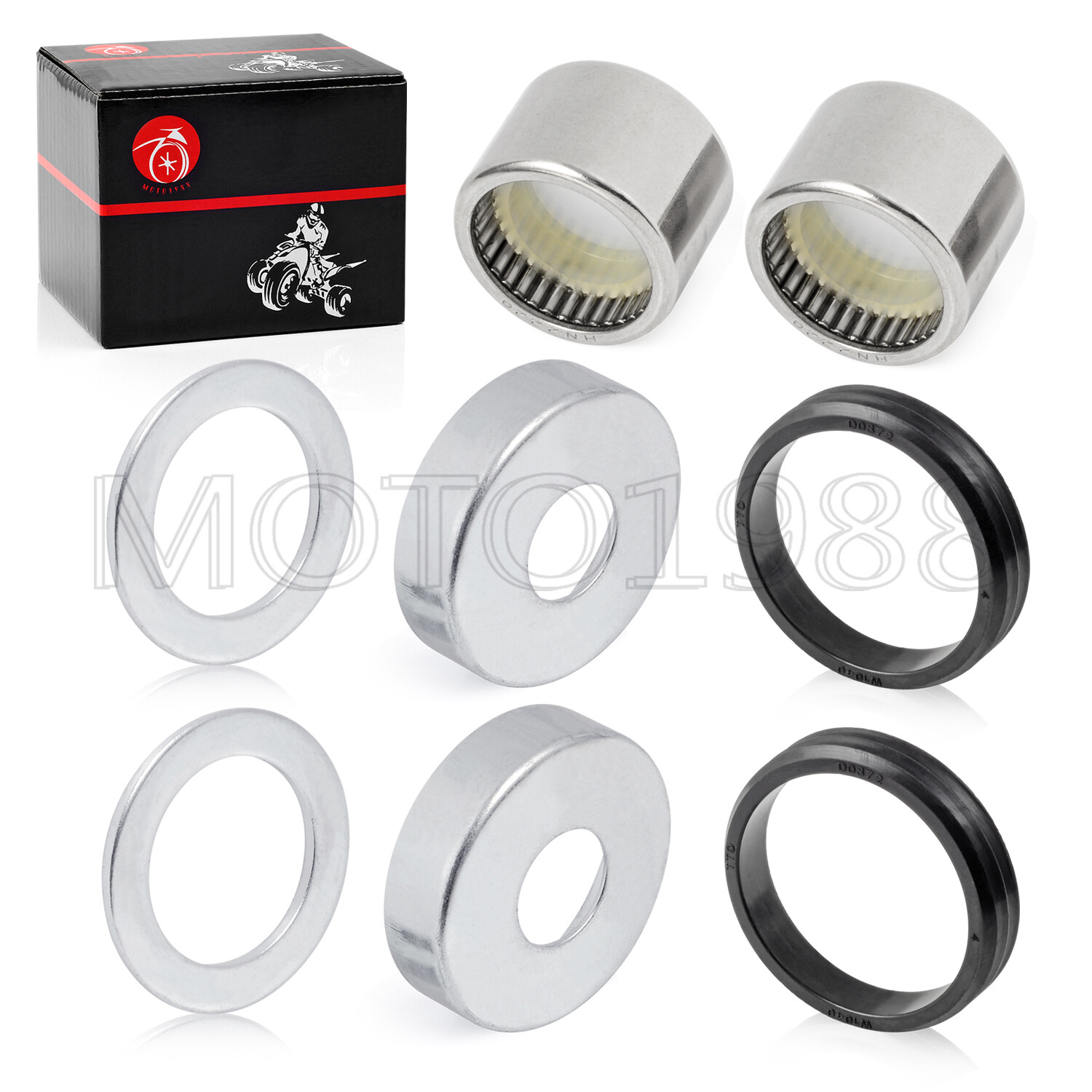 Rear Swingarm Bearing Seal Caps Rebuild Kit for Yamaha Warrior 350 YFM350X 87-04