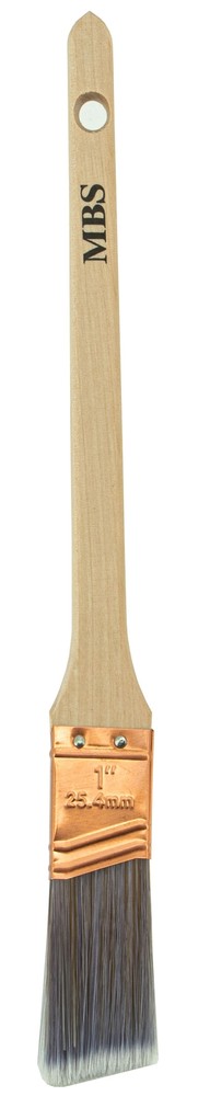 1" Angle Brush, Premium Series, Thin Wood Handle