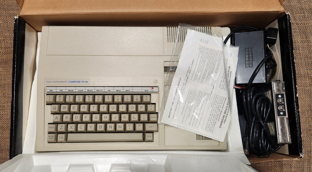 Vintage Texas Instruments TI 99/4A Home Computer System