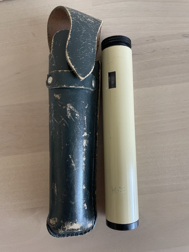 Vintage K&E Hand Held Bubble Level Surveyor with Case
