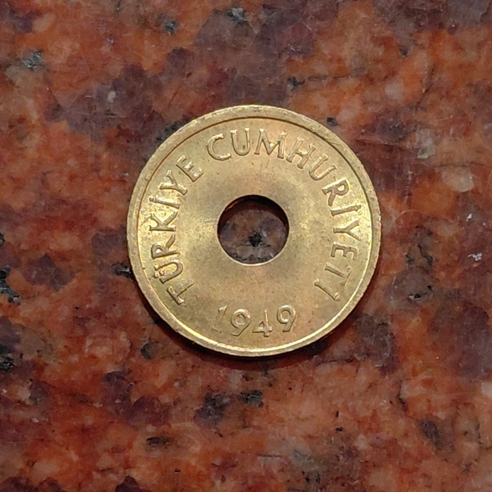 1949 TURKEY 1 KURUS COIN - #B8152