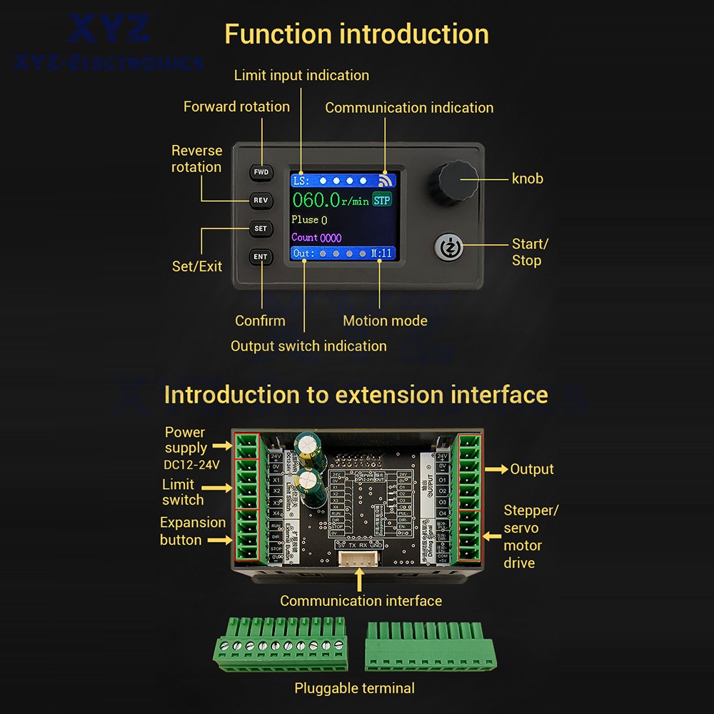 SMC05 Stepper Servo Motor Pulse Controller with Forward/Reverse Speed Control